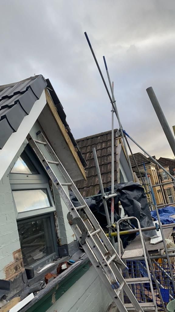 new tiled roof