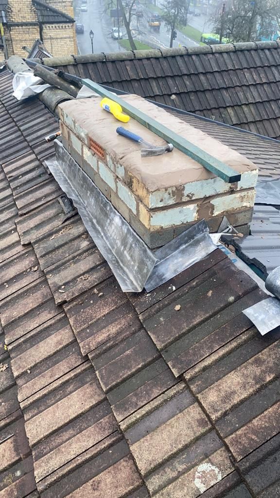 new tiled roof