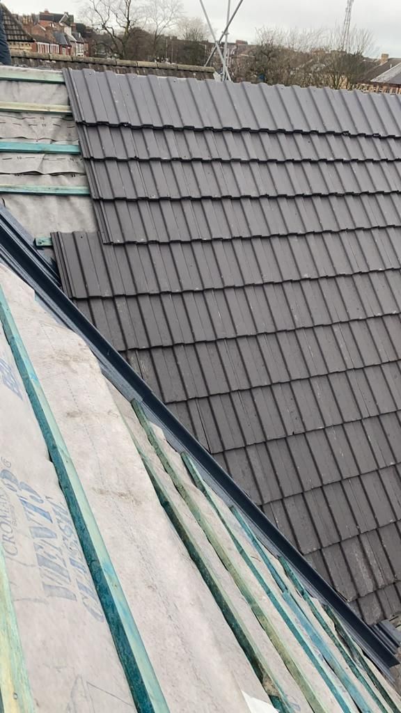 new tiled roof