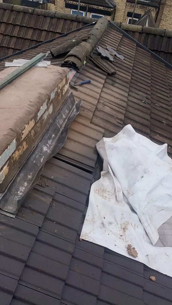 new tiled roof