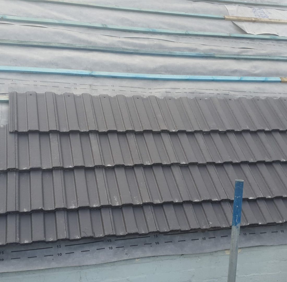 new tiled roof