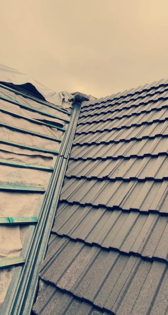 new tiled roof