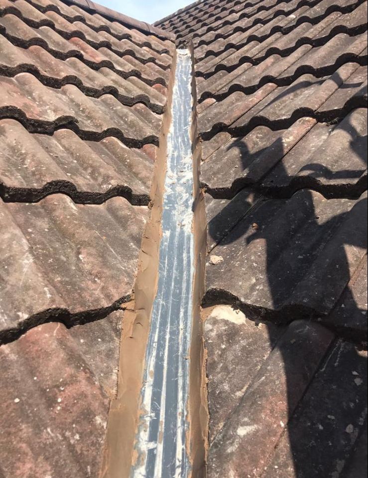 roof drainage before