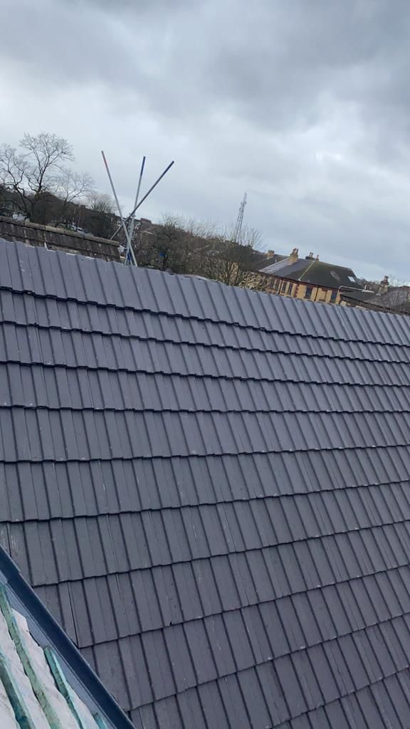 new tiled roof